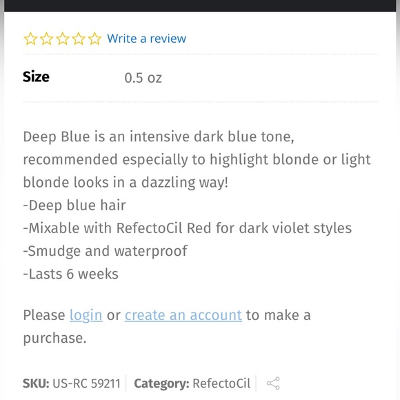 RefectoCil deep blue eyebrow and lash tint - Picture 3 of 3